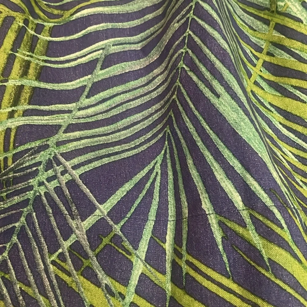 Banana Republic Lined Blend Leaf Print Skirt - Picture 3 of 6